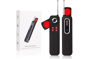 QianShouYan Spy Hidden Camera Detector, Portable GPS Tracker & Bug Detector, 360° Rotating AI-Powered Anti-Spy Device with Theft Alarm, RF Scanner for Hotel, Car, Travel, Airbnb, Office