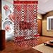 Produktbild 1 Paket Metallic Lametta Vorhänge Folie Fransen Schimmer Streamer Vorhang TÜR Fenster Wanddekoration FÜR Geburtstag Hochzeit Party Liefert 3ft * 5ft - Rote Herzen