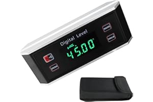 GAIN EXPRESS Digitale Elettronico Inclinometro Angolo Finder Impermeabile IP65 Goniometro Livello Misura Scanalatura a V Magnetico Base Sempre Verticale Lettura