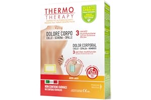 Cerotto Caldo Multifunzione Schiena e Spalle - Ideale per Alleviare i Dolori Muscolari - Calore Fino a 12 Ore - Formato: 3 Cerotti Multifunzione per Schiena e Spalle – Thermo Therapy