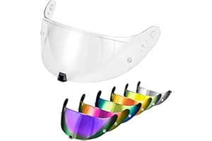 PSLER Visière de Casque pour EXO 520 1400 R1 Visière Teintée pour Scorpion EXO 391 520 1400 R1,Protection UV pour Moto Accessoires De Remplacement(Transparent)