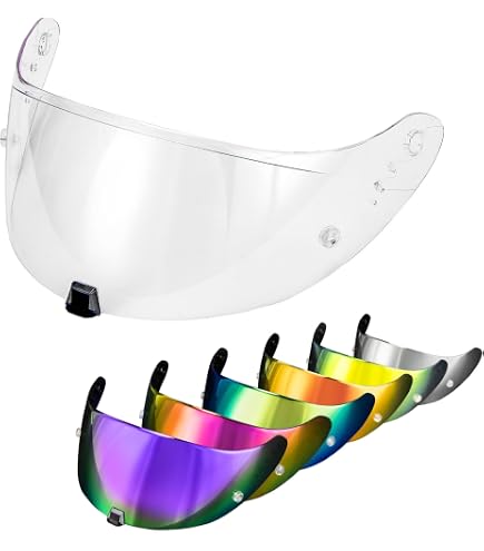 Lentille Universelle Jour/Nuit Pour Casque Scorpion EXO R1 / 1400 / 520 – Anti-Poussière, Coupe-Vent, Anti-Buée Et Anti-Rayures (Noir)