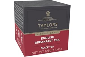 TAYLORS OF HARROGATE Taylor's of Harrogate English Breakfast Leaf Tea 125 g, 1 opakowanie (1 x 125 g)