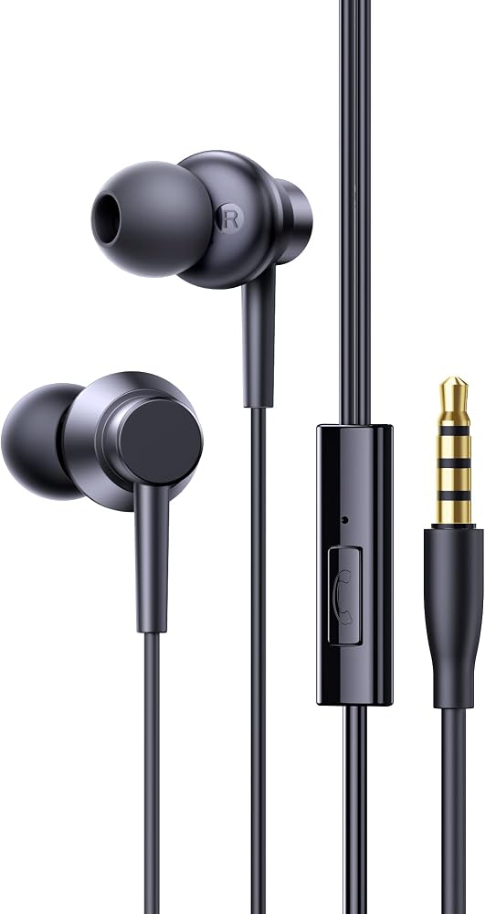 Baseus Encok HZ11 3.5mm Mikrofonlu Kulaklık-Siyah | 3,5 mm jak, stereo ses yalıtımı, MacBook, PS4/PS5 ve MP3 için