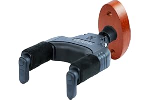 AUPHY Support Mural pour Guitare avec Verrouillage Automatique et Design Pivotant pour Guitare Classique, Guitare Électrique, Guitare Acoustique et Basse etc