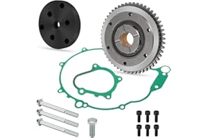 Mabutingti Kit de embrague de arranque unidireccional, engranaje, rodamiento, junta y extractor de volante para Yama-ha Raptor 660 YFM660R 2004-2005