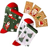 Sky Socks 2'li Yılbaşı Ağa&ccedil; Noel Baba Christmas Desenli Set Unisex Pamuklu Kokulu Tenis &Ccedil;orap Tek Beden