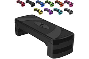 Xn8 Sports Steppers for Exercise Workout Adjustable Height 10cm 15 cm 20cm Sturdy Exercise Step for Gym, Aerobic Steps, Cardio Exercise and Stretching- Exercise Stepper for Home