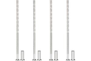 PATIKIL 4 stycken möbelkopplingsskruvar M4 x 110 mm, Phillips försänkta skruvar set med hylsmutter och hylsskruvar, möbelkopp