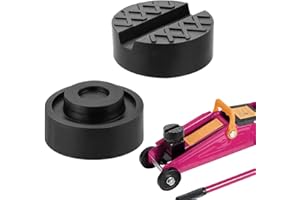 PCSFOE 2 Stück Wagenheber Gummiauflage,Gummiauflage Wagenheber,Wagenheber-Gummiauflage, Wagenheber-Pad-Adapter, Wagenheber-Gummi-Stützblock, Passend Für Wagenheber, Wagenheber(Schwarz)