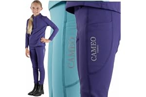 Cameo Equine Junior Thermo Horse Riding Tights Keep Warm & Comfortable in Winter