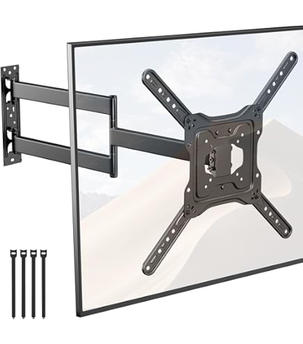 ELIVED Lang Arm TV Wandhalterung für die meisten 26-60 Zoll Fernseher