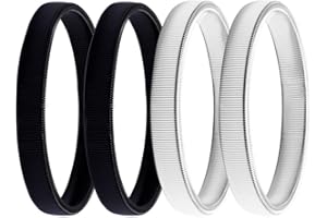 FUYOAL 4 Pcs Shirt Sleeve Holders,Adjustable Anti-slip Metal Stretchy Garter Elastic Armbands