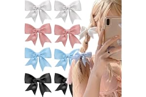 RUIYDZ Bunte Satinschleifen Haarspangen Mädchen Haarschleife Damen Bogen Haarspange Schleifen Haarclips Schleife Haare Schleifenknoten Haarspange Haarklammer Hair Bow Hair Clip Haarschmuck Hair Accessories