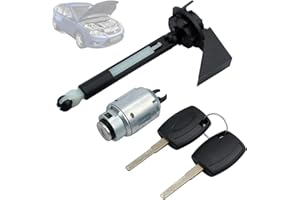 Twowinds - Bombín Cerradura Capó 4M5AA16B970 Compatible con Ford Focus 2 (2004-2012) - 1355231 - Liberación Capó - Cilindro Cierre - Llave