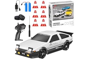 Mineup RC Drift Car, 1:24 Ferngesteuertes Auto, 30km/h 4WD RC Cars Spielzeug, 2,4Ghz Spielzeugauto Auto mit Fernbedienung, Spielzeug Rennauto mit LED-Licht