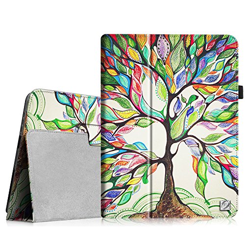 Fintie Apple iPad 1 Hülle Case Schutzhülle Etui Tasche - Folio Slim Fit Ständer Kunstleder Smart Cover mit Stylus Loop für iPad 1st Generation, Liebesbaum