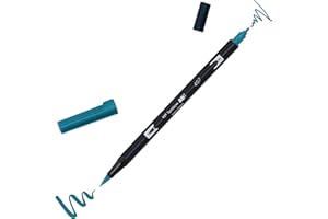 Tombow DUAL BRUSH-407 - Rotulador doble punta pincel. Color tiki teal.