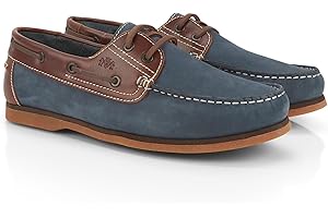 Catesby Portland Leather Mens Boat and Deck Shoes Lightweight Casual Summer Shoes