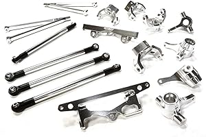 INTEGY RC Model CNC-Machined Aluminum Suspension Kit Designed for HPI 1/10 Scale Crawler King