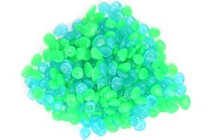 Biitfuu 300 piedras brillantes brillantes decorativas para interiores y exteriores, jardín, entrada de patio, pecera y acuario