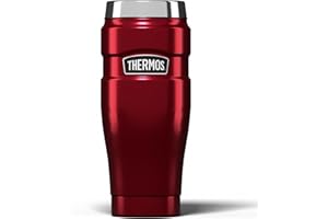 THERMOS en INOX 470 ML-King-Gobelet de Voyage, Rouge, 0,47 l
