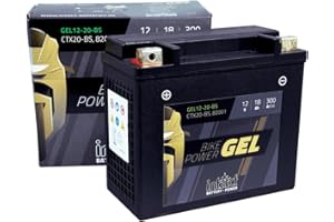 ‎INTACT intAct - GEL MOTORRADBATTERIE Bike-Power GEL12-20-BS. Ersetzt YTX20-BS, GYZ20H. Motorradbatterie 12V 18Ah 300A. Maße: 175x87x155mm. Mit bis zu 30% mehr Startleistung.