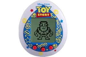 TAMAGOTCHI Toy Story Friends 88862 Wirtualne zwierzę domowe z mini-grami, Animowane klipy, dodatkowe tryby i brelok (żółty)