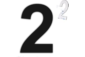 nanlyiau 3in/7.5cm numero civico esterno adesivo numeri civici numero numero civico esterno di acciaio in Solido Acciaio Inossidabile SUS304(3in2)