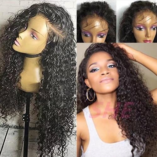 Brazilian Full Lace Wig With Baby Hair Beauty Hair Natural Wave Wig Glueless Full Lace Wigs with Baby Hair Human Hair Lace Wigs For Black Women 150 density(8 inch,1B)