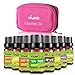 Produktbild KIUNO ätherische Öle mit Reisetasche, 100% reines 8 x 10 ml Aromatherapie therapeutisches Öl (Limonen, Orange, Ylang-Ylang), Zitronengras, Teebaum, Lavendel, Grapefruit, Nelke)