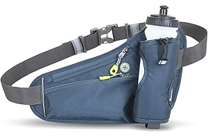 TRUESKL RIÑONERAS Hombre/BANDOLERAS Hombre - RIÑONERA Mujer - Riñonera Negra Impermeable con Soporte Botella Agua - Mochila Senderismo - Riñonera Running - Bolso Hombre/Bolso riñonera Mujer (Gris)