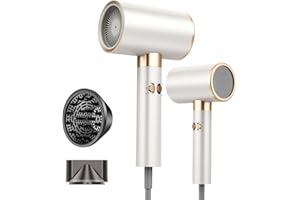 MEAT HUGGER Föhn, 2400 W, Haartrockner, Es gibt 500 Millionen Profi Ionen mit Anti-Frizz Effekt, Fön Es gibt 3 Temperatur- und 2 Luftstromstufen, 3 Aufsätze, Geeignet für zu Hause und Unterwegs