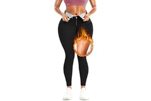 KUMAYES Sauna Pants for Women Weight Loss High Waist Slimming Leggings Waist Trainer Compression Gym Workout Tights