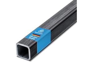 thyssenkrupp Vierkantrohr Stahl 30 x 30 x 2 mm in 2000 mm Länge | Quadratrohr Hohlprofil geschweisst | Werkstoff: S235JRH