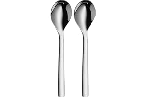 WMF Nuova - Set 2 Cucharas para Cereales 16,5 cm, Acero Inoxidable Pulido Cromargan, Aptos para Lavavajillas