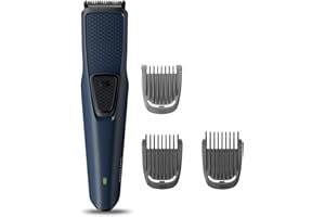 PHILIPS Bt1232/15 Skin-Friendly Beard Trimmer for Men - Durapower Technology, Cordless Rechargeable with USB Charging, Chargi