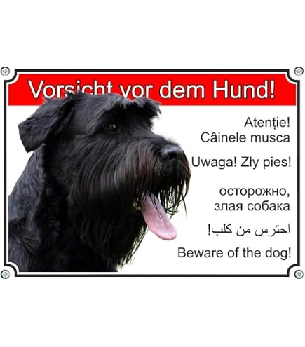 Nanyuk Hundewarnschild 'Collie' – Metallschild 30,5x20 Cm, Aluminium 0,5 Mm, Mit Befestigungslöchern