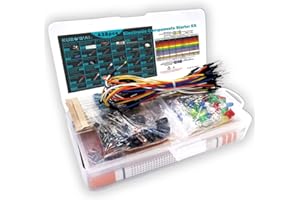 ‎KUBOWAI KUBOWAI Starter kit für Elektronische Komponenten für Anfänger mit Breadboard, Potentiometer Leistungsmodul Widerstandskondensator Lernkit, kompatibel mit Arduino, UNO R3, Raspberry Pi