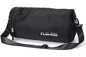 HYC00 Piccola borsa sportiva da donna con tasca bagnata impermeabile, borsa da allenamento per palestra e donna, borsa da ballo per yoga da spiaggia,Nero
