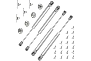 Forhandy 4 Piezas Amortiguador Puerta Cocina 50N/5kg Amortiguadores Muebles Cocina Cierre Suave Resorte de Gas para Gabinetes Cocina