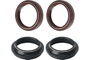 GIDIBII Fork Oil Seal & Dust Seal Compatible with Kawasaki, Suzuki, Yamaha, BMW（Brown）