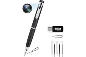 Diprevo Camera Pen Cámaras de vigilancia Cámara Oculta 1080p