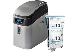 Monarch Water Ultimate Midi HE WRAS-Approved Water Softener for 15mm Supplies, Suitable for 1-6 People and Includes 10kg Monarch Tablet Salt