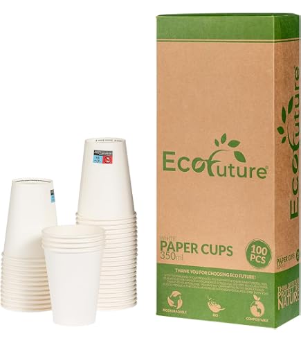 Gobelets Carton Blancs Nupik 195cc - Lot De 400 - Recyclables Anti-fuites - Pour Café, Thé, événements