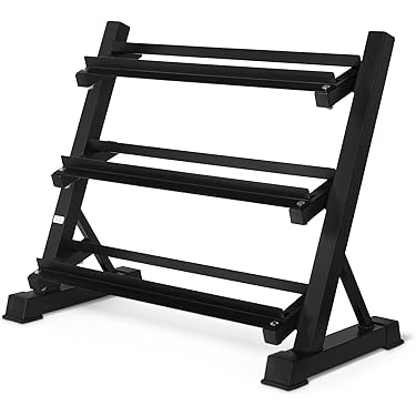 A-frame Halterrek Compact Gym Tier JOSMIMIC Koraal-geïnspireerde Halterstandaard, 3-laags A Opbergcapaciteit 70 Kg
