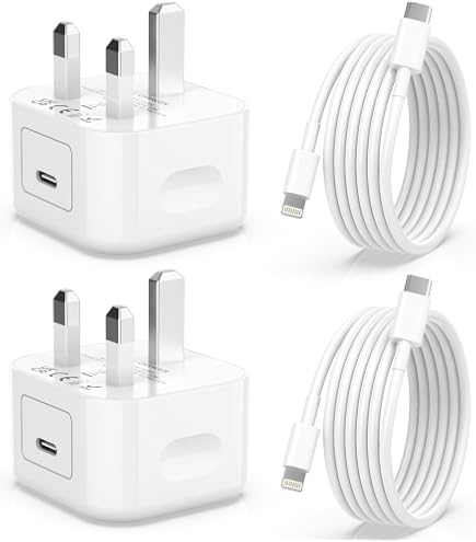 IPhone 13 12 11 Charger Fast Charging, [Apple MFi Certified]2-Pack 20W USB C Fast Charger With 6ft Usb C To Lightning Cable Compatible With Iphone 131211xs8 Ipad Airpods Pro And More