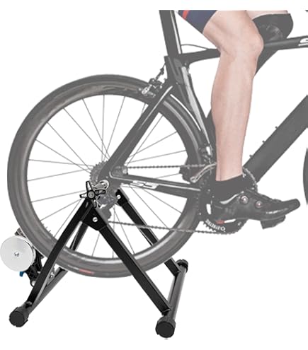 MVTEK ROLL&Ride Rollentrainer Stand Magnetisch Für Heimfahrrad Aus Stahl Training Raeder 24 29 Tragkraft Max 120kg Verankerung Durch Quick Release Gabel 3556892112