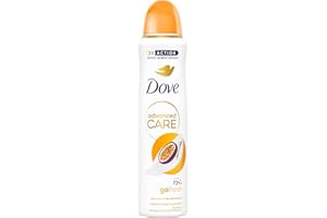 Dove Advanced Care Go Fresh Passion Fruit & Lemongrass Scent Women's Antiperspirant Deodorant Spray for 72 hour protection against sweat and odour with Pro-Ceramide technology 150 ml