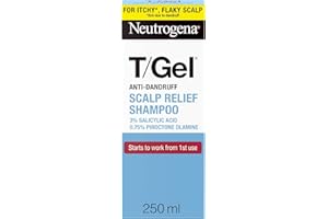 Neutrogena T/Gel Scalp Relief Anti-Dandruff Shampoo (250ml) With 3% Salicylic Acid, Suitable for Those Prone to Scalp Psorias